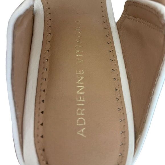 Adrienne Vittadini Chee White Wedge Thong Sandals Women's Size 8.5 - Picture 5 of 6